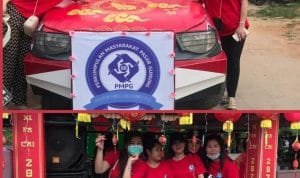 Mobil Hias PMPG, Meriahkan Pawai Cap Go Meh 2020 di Pasar Gunung Bengkayang