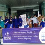 Inez Kosmetik Serahkan Bantuan 500 Gel Hand Sanitizer ke Pemkot Tangerang