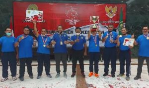 Luar Biasa, Tim PN Jakarta Pusat Juarai Turnamen Tenis Meja Piala Bergilir Dirjen Badilum 2020