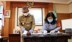 Pemprov Kalbar dan Kemenkumham Tandatangani MoU Tentang Hak Kekayaan Intelektual