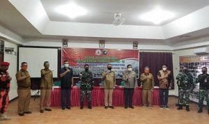 Lantamal XII Dukung Pencanangan Satgas Desa Tangkal Covid-19 Jadi Zona Hijau