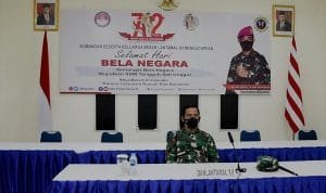 Danlantamal XII Ikuti Upacara Hari Bela Negara ke-72, Ini Pesan Menhan RI