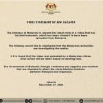 Begini Respons Kedubes Malaysia Soal Video Penghinaan Lagu Indonesia Raya