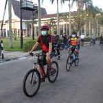 Jumat Bersepeda, Sekda Kalbar Sambangi Kantor Dinas PPPA