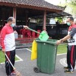 Sambut Hari Raya Galungan, Polres Tabanan Laksanakan “Mereresik”