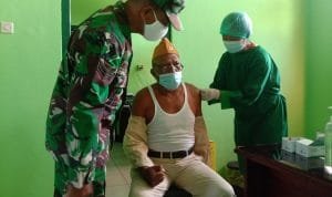 Peduli Veteran, Purnawirawan dan Warakawuri, Kodim 1619/Tabanan Gelar Vaksinasi