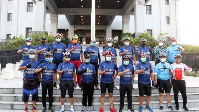 Pangdam Tanjungpura dan Forkopimda Bersepeda Keliling Kota Pontianak