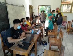 Kabag Ops Polres Badung Pantau Pelaksanaan Vaksinasi Massal di Abiansemal