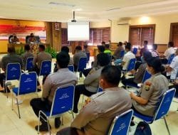 Bidkum Polda Bali Berikan Pembinaan dan Penyuluhan Hukum ke Anggota Polres Badung