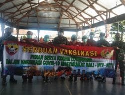 Dukung Program Pemerintah, Kodam IX/Udayana Gelar “Serbuan Vaksinasi” di Tabanan