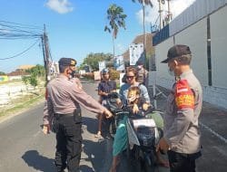 Tim Yustisi Polres Badung Tindak Tegas Pelanggar Prokes