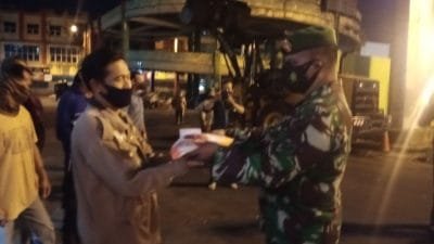 Kodim 1207/Pontianak Ikuti Apel Gelar Pasukan dan Patroli PPKM Darurat