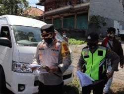 PPKM Darurat, Kapolres Tabanan Pimpin Penyekatan di Depan Pos Adi Pura