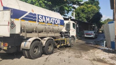 Satlantas Polres Badung Kawal Oksigen Medis PT Samator Gas Indonesia