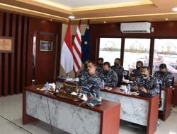 Danlantamal XII Pontianak Ikuti Exit Briefing Pangkoarmada 1