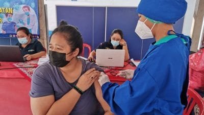 125 Warga Binaan Rutan Kelas II B Gianyar Divaksin Dosis Kedua