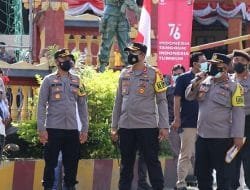 Kapolres Badung Pimpin Latihan Sispam Mako