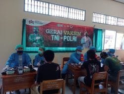 Tak Kenal Lelah, Polres Tabanan Terus Bergerak Percepat Vaksinasi