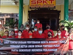 Pengurus DPC PDIP Kota Denpasar Laporkan Dugaan Penyebaran Berita Bohong Soal Megawati