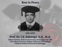 Kabar Duka, Pakar Hukum Prof JE Sahetapy Meninggal Dunia