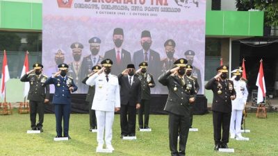 Bersama Forkopimda DKI, Pangdam Jaya Ikuti Upacara HUT ke-76 TNI