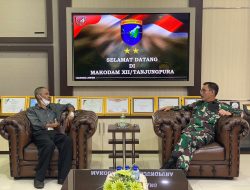 Pangdam XII/Tpr Terima Kunjungan Panitia Adat Kesultanan Istana Kadariah
