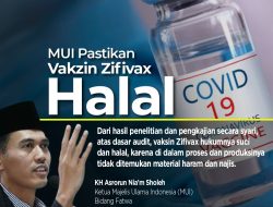 Jadi Jawaban untuk Umat Islam, MUI Tetapkan Vaksin Zifivax Halal