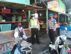 Cegah Covid-19, Polsek Kuta Gelar Operasi Yustisi Gabungan Sasar Pasar Tradisional