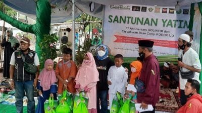 Santunan Yatim, “Golintim” dan “Kodok Ijo” Kolaborasi dengan Media Sudut Pandang