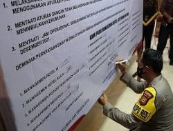 Sambut Nataru, Polres Badung Gelar Pernyataan Sikap Manajemen Hotel dan Restoran