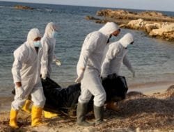 Kapal Migran Tenggelam, 28 Mayat Ditemukan di Pantai Libya