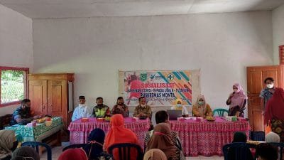 Sosialisasi Vaksinasi Anak di Kecamatan Monta, Berharap Dukungan Orang Tua