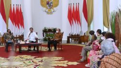 Presiden Jokowi bertemu seniman di Istana Bogor