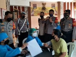 Waka Polresta Denpasar Tinjau Pelaksanaan Geria Vaksin Polsek Denpasar Selatan