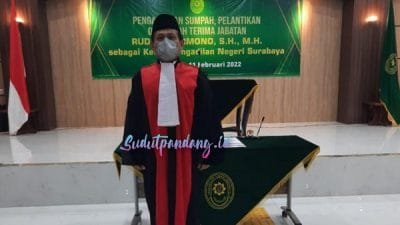 Sah, Rudi Suparmono Resmi Jabat Ketua PN Surabaya