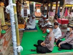 Kapolsek Bangli Hadiri Undangan Ngusaba di Bale Agung Desa Adat Langkan