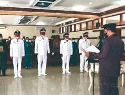 4 Kuwu PAW Dilantik, Ini Pesan Penting Bupati Nina Agustina