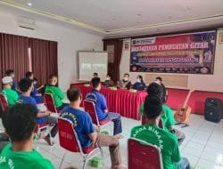 20 WBP Lapas Rangkasbitung ikuti Pelatihan Pembuatan Gitar