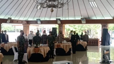 Letkol Beni Sutrisno Kawal Kedatangan Tim Aspuantap Pusterad di Bojonegoro