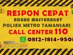 Respon Cepat Aksi Kejahatan, Kapolsek Metro Tamansari: Hubungi Call Center 110