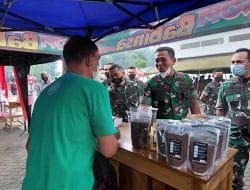 Tingkatkan UMKM, Danrem Baladhika Jaya Resmikan Pasar Takjil