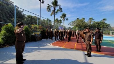 Kejati DKI Gelar Apel Kerja Perdana, Pasca Pelonggaran Masker