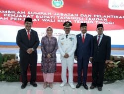 Wabup Asahan Hadiri Pelantikan Pj Bupati Tapteng dan Pj Wali Kota Tebing Tinggi