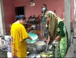 Ibu Ria Djuahaeriah Bangga Bisa Siapkan Masakan Untuk Satgas TMMD
