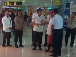Kapolres Sambut Kunjungan Gubernur Bali di Bandara Ngurah Rai