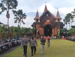 Kapolres Badung Pantau Pengamanan Hari Kenaikan Isa Almasih