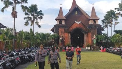 Kapolres Badung Pantau Pengamanan Hari Kenaikan Isa Almasih