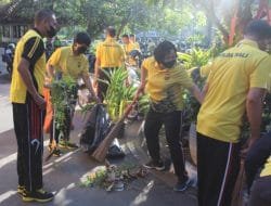 Polres Bandara Giat Korve Sambut Hari Bhayangkara ke-76