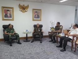 Kajati DKI Jakarta Terima Kunjungan Kerja Kepala Oditurat Militer Tinggi II Jakarta
