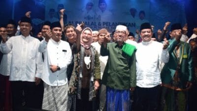 Bupati Hj Nina Agustina Hadiri Pelantikan 18 Lembaga PCNU Kabupaten Indramayu